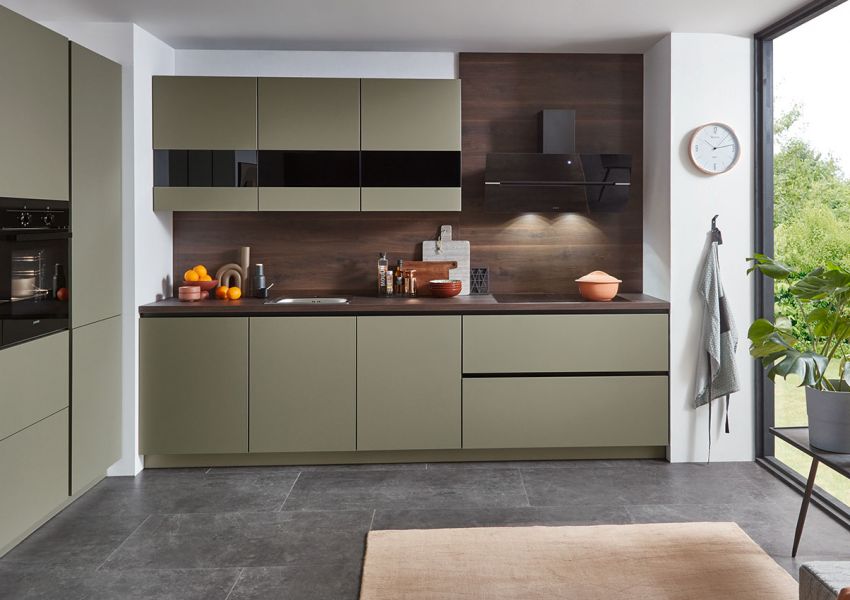 Küche in griffloser Optik