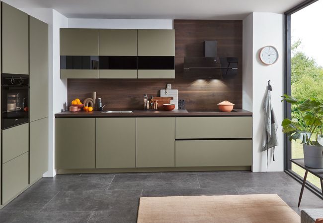Küche in griffloser Optik